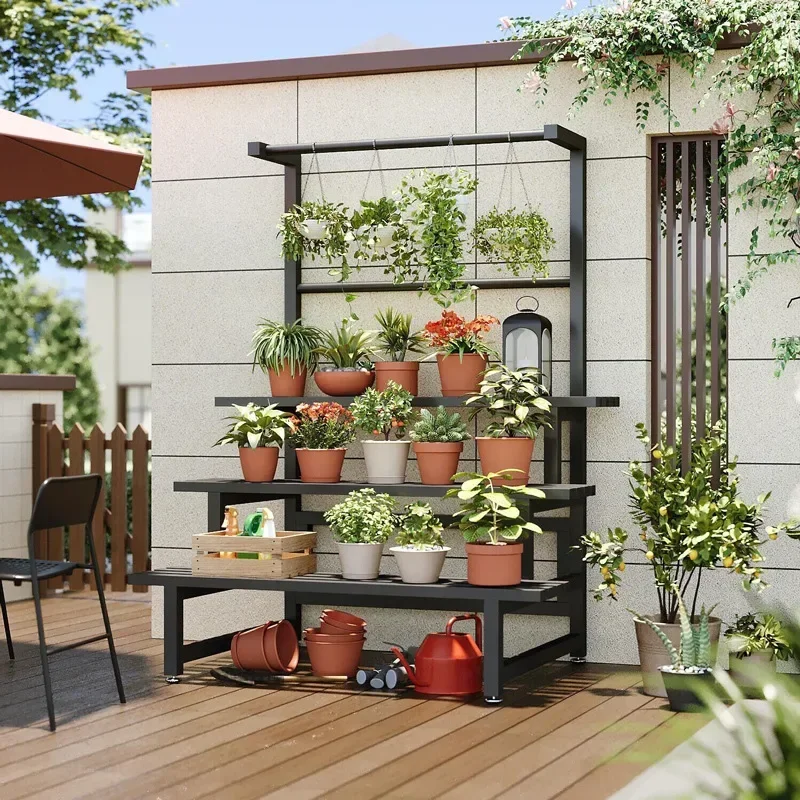 Outdoor Furniture Luxury - Warstwowa półka na rośliny uniwersalna zewnętrzna