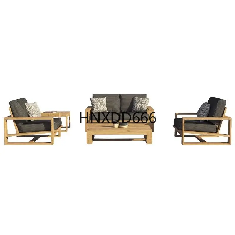 Outdoor Furniture Teak - Sofa ogrodowa hotelowa jednoosobowa z litego
