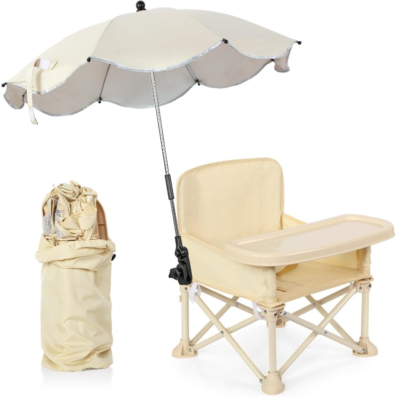 Outdoor Furniture Australia - Dziecięce krzesełko plażowe z parasolem, kieszenią