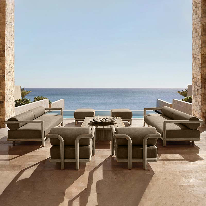 Outdoor Furniture Teak - Zestaw mebli ogrodowych, luksusowy zestaw sof