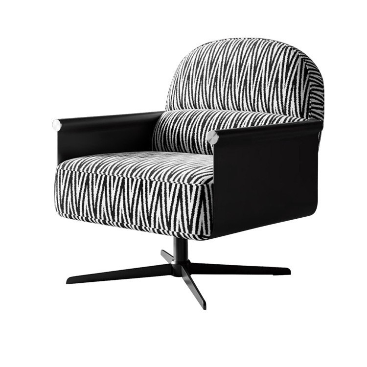 Outdoor Furniture Italian - Nowoczesny minimalistyczny fotel obrotowy z miękkim