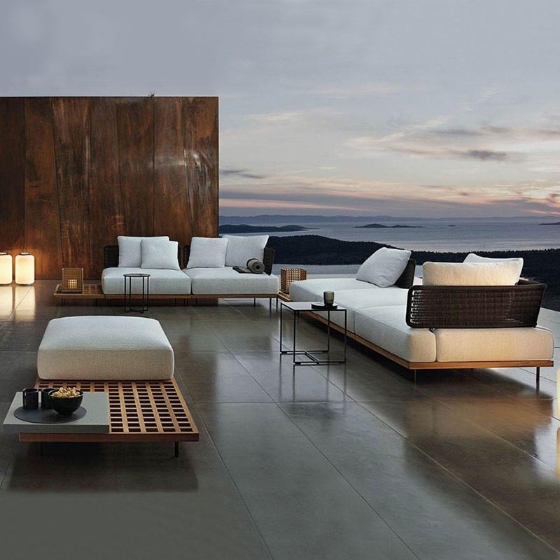 Outdoor Furniture Teak - Sofa ogrodowa na zewnątrz, meble na