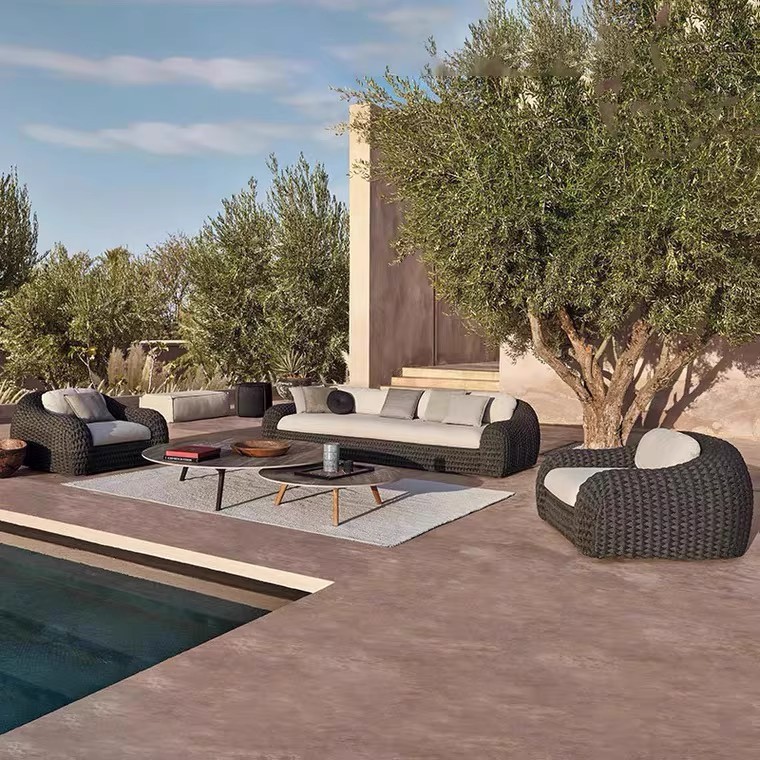 Outdoor Furniture Teak - Zestaw mebli rattanowych HYS do użytku