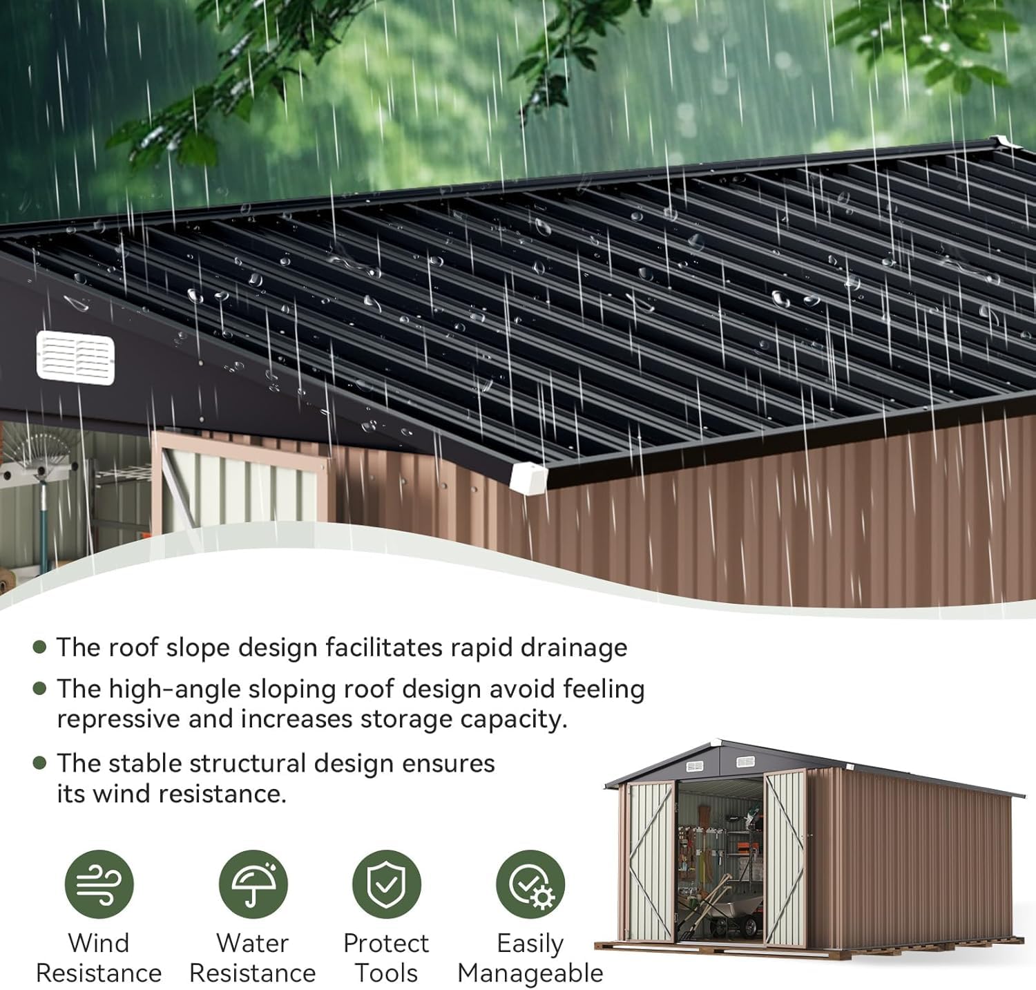 Outdoor Furniture With Storage - Szopa ogrodowa 12 x 10 stóp