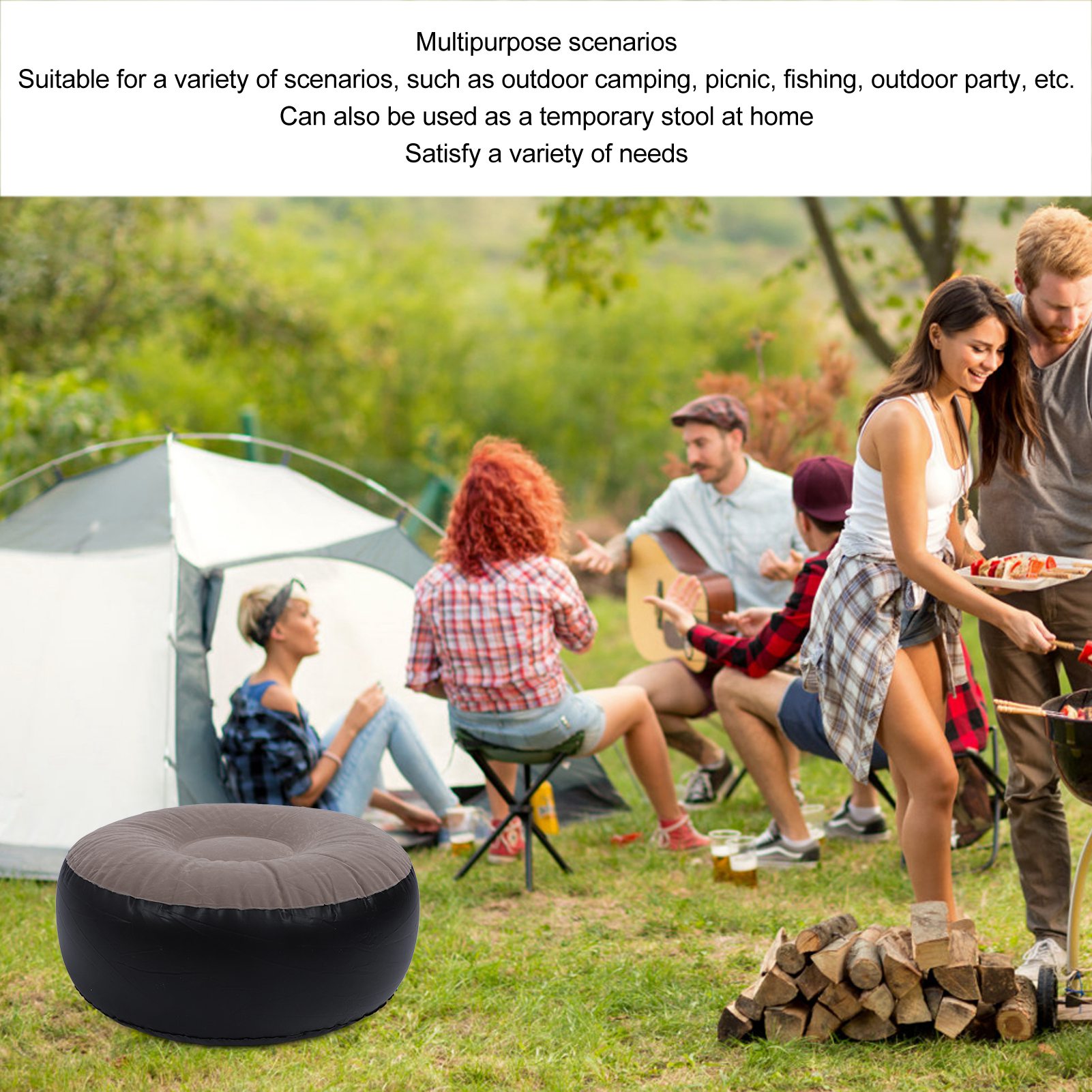 Nadmuchiwany stołek z flokowan – Outdoor Furniture Designer recenzja i cena