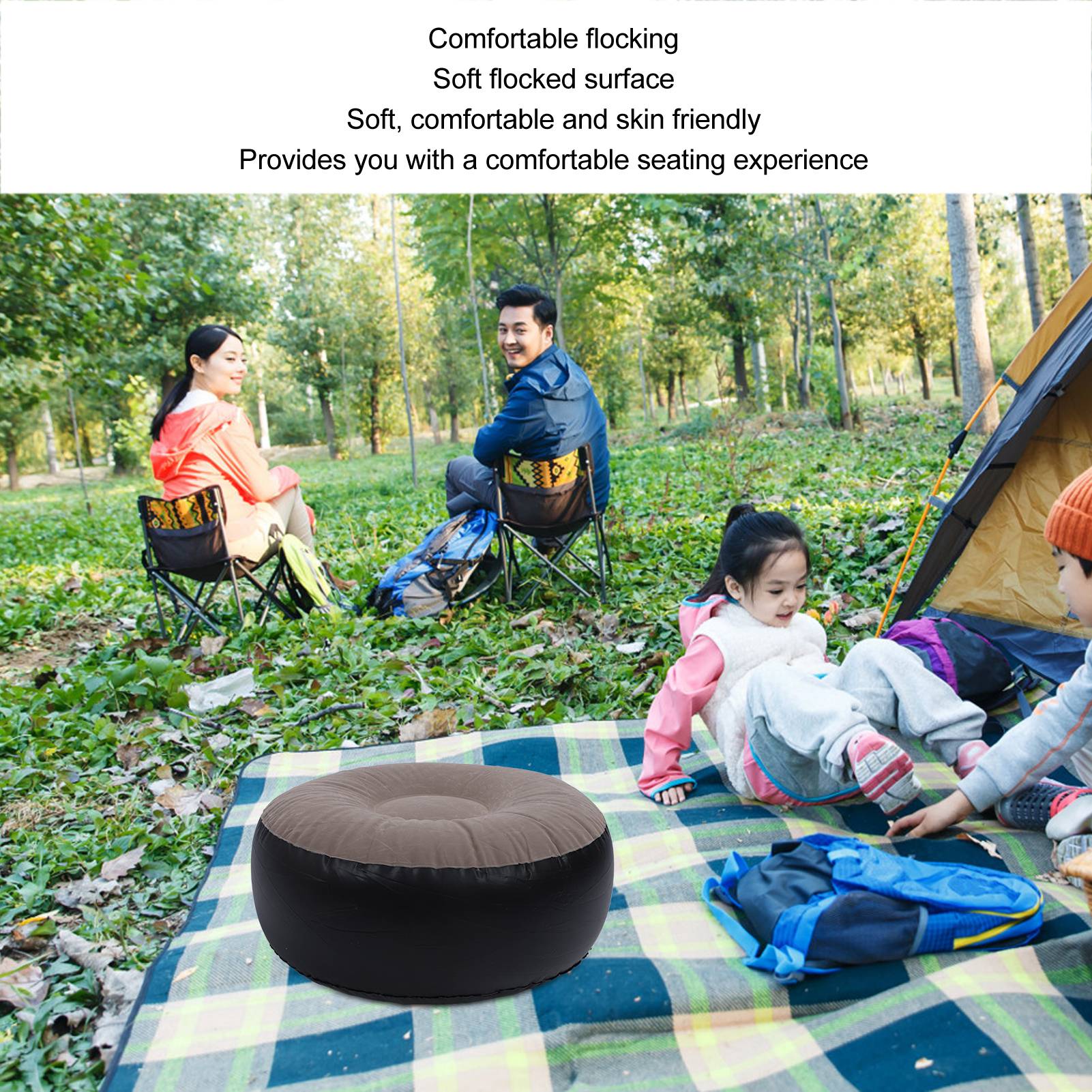 Nadmuchiwany stołek z flokowan – Outdoor Furniture Designer recenzja i cena
