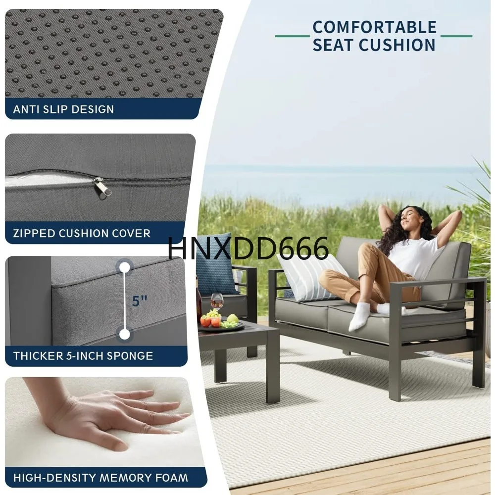 Zestaw mebli ogrodowych z stoł – Outdoor Furniture Set With Fire Pit recenzja i cena