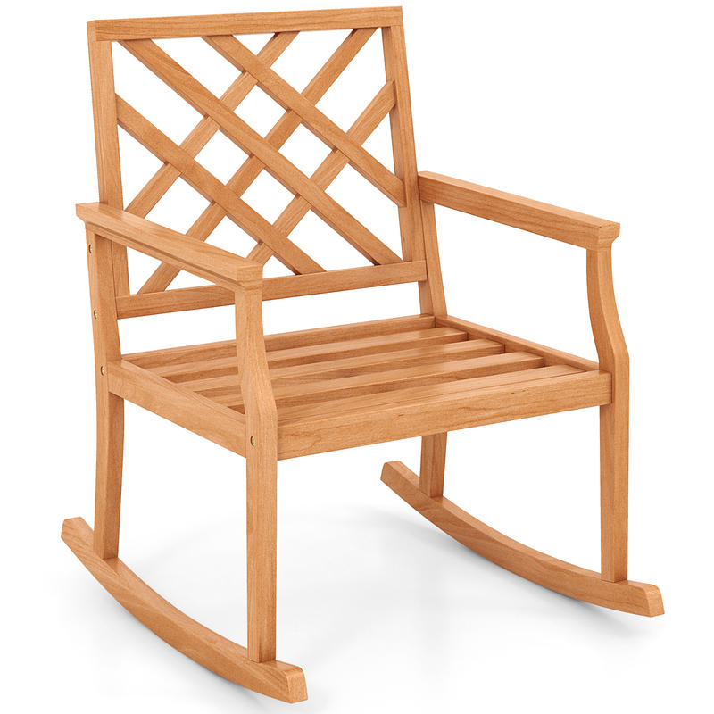 Fotel bujany z drewna tekowego – Outdoor Furniture Teak Wood recenzja i cena