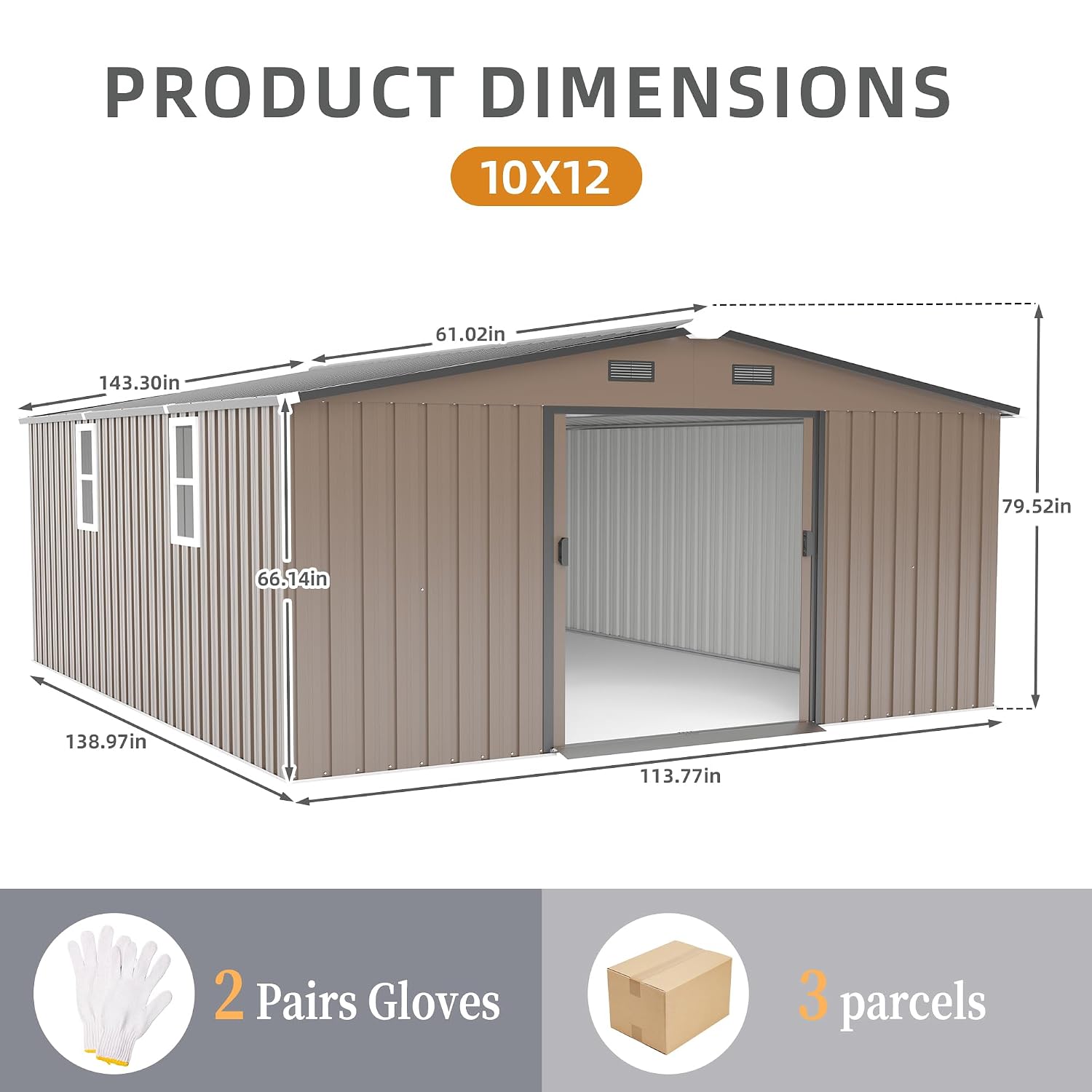 Szopa ogrodowa metalowa 10x12  – Outdoor Furniture With Storage recenzja i cena