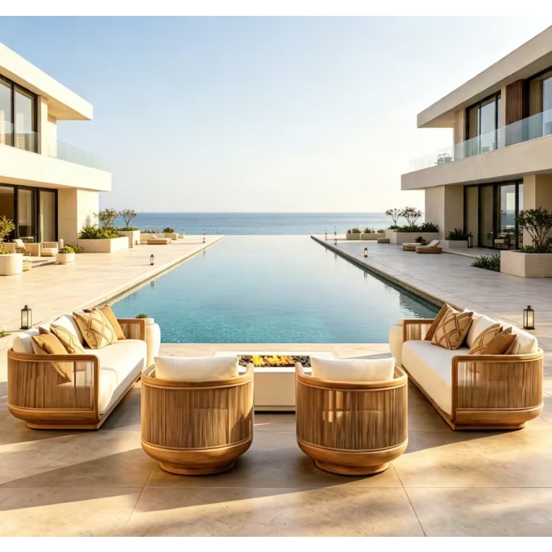 Leżanka ogrodowa z teaku, odpo – Outdoor Furniture Teak Wood recenzja i cena