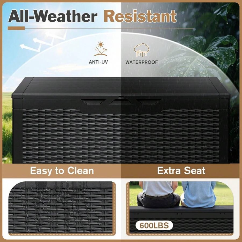 Duży zamykany na klucz pojemni – Outdoor Furniture With Storage recenzja i cena