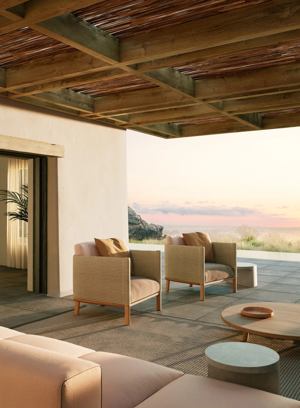 Rama z drewna tekowego, plecio – Outdoor Furniture Teak recenzja i cena