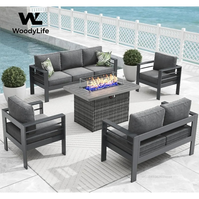 Zestaw mebli ogrodowych z nowo – Outdoor Furniture Set With Fire Pit recenzja i cena