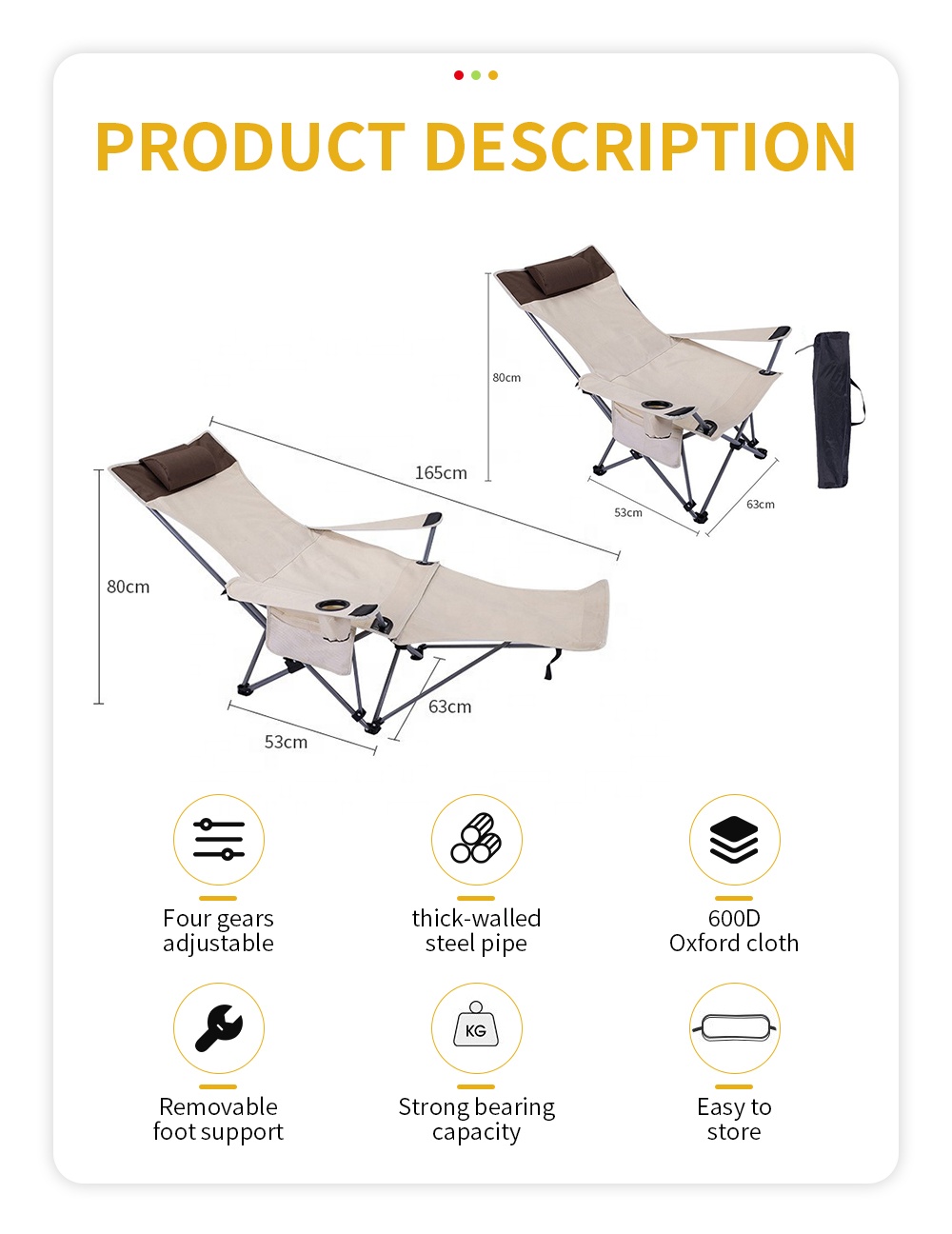 Przenośne składane krzesło roz – Outdoor Furniture With Storage recenzja i cena