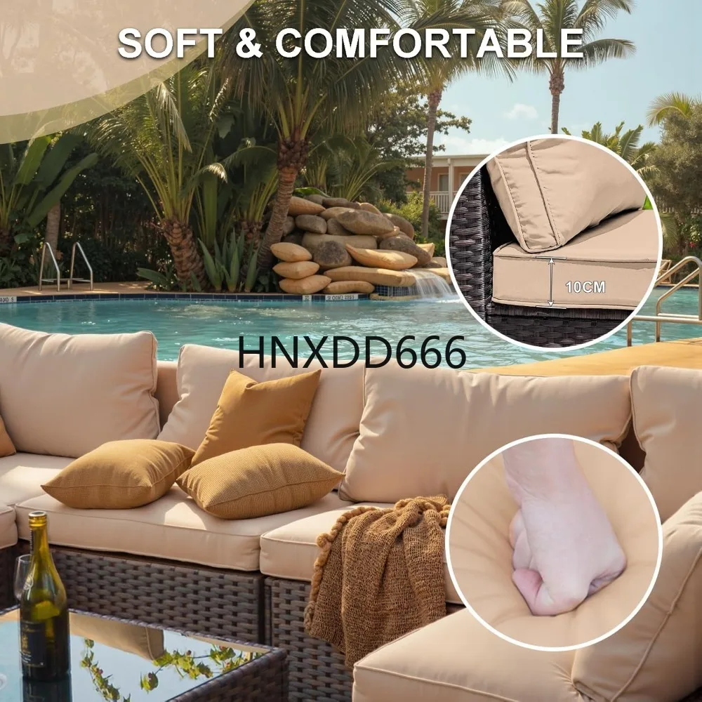 7-częściowy zestaw mebli ogrod – Outdoor Furniture Set With Fire Pit recenzja i cena