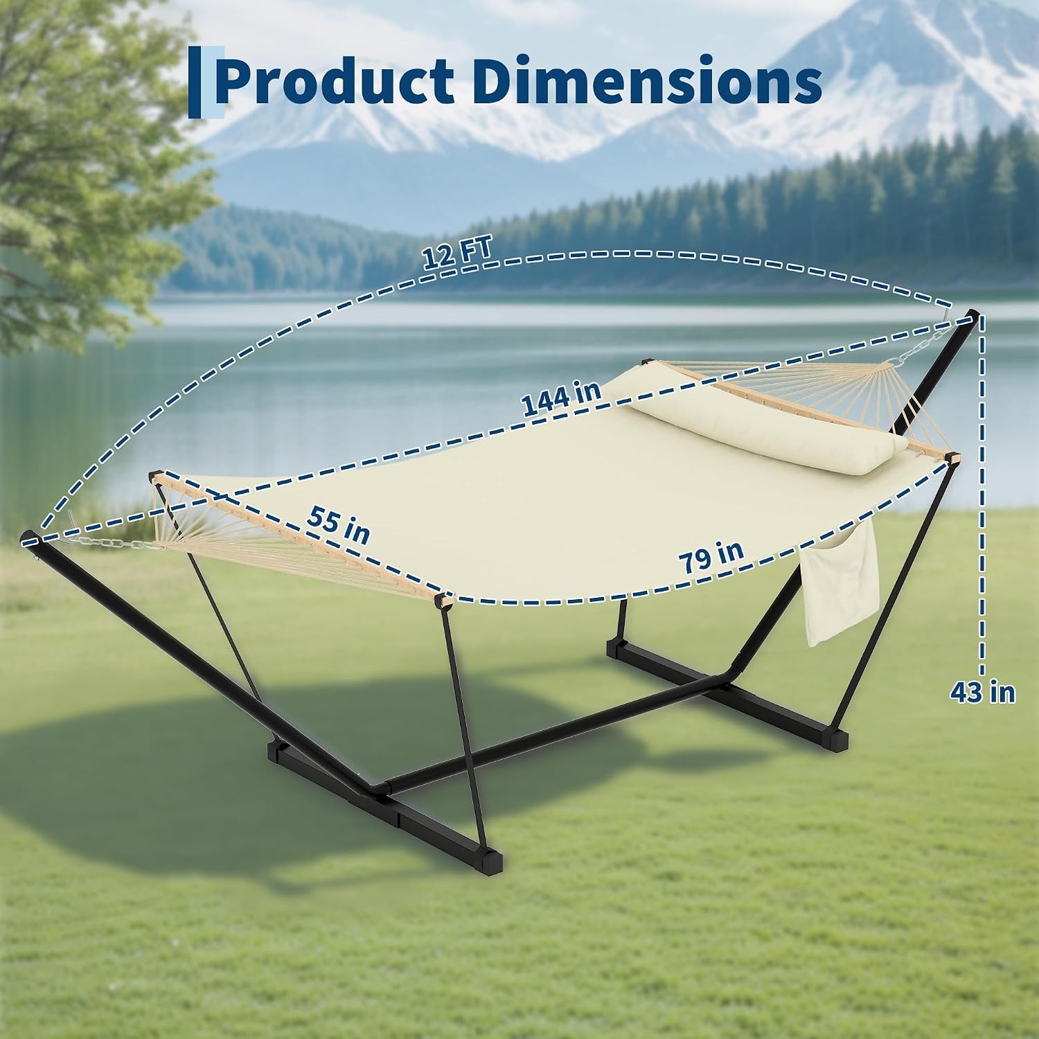Hamak dwuosobowy ze stelażem d – Outdoor Furniture Deals recenzja i cena