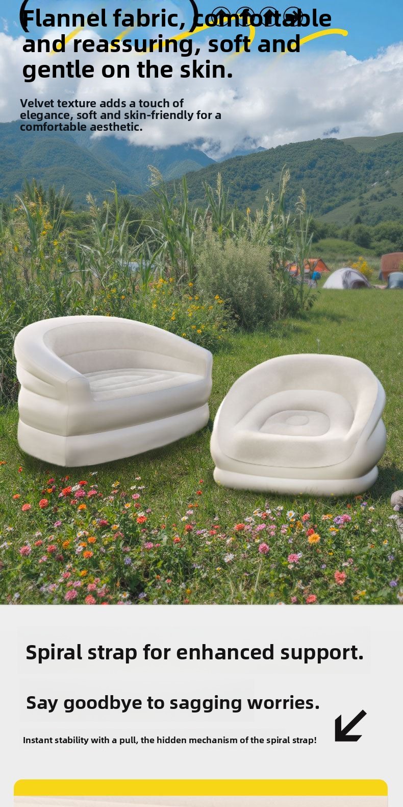 Przenośna nadmuchiwana sofa na – Outdoor Furniture Designer recenzja i cena