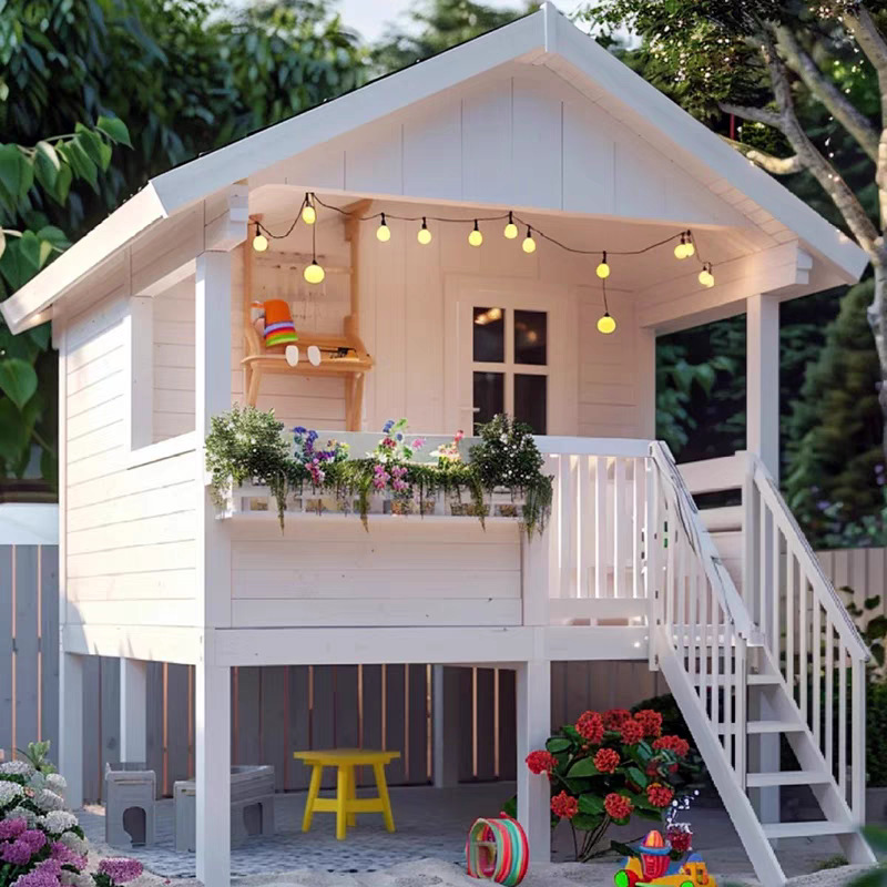 Drewniany domek do zabawy dla  – Outdoor Furniture Wooden recenzja i cena
