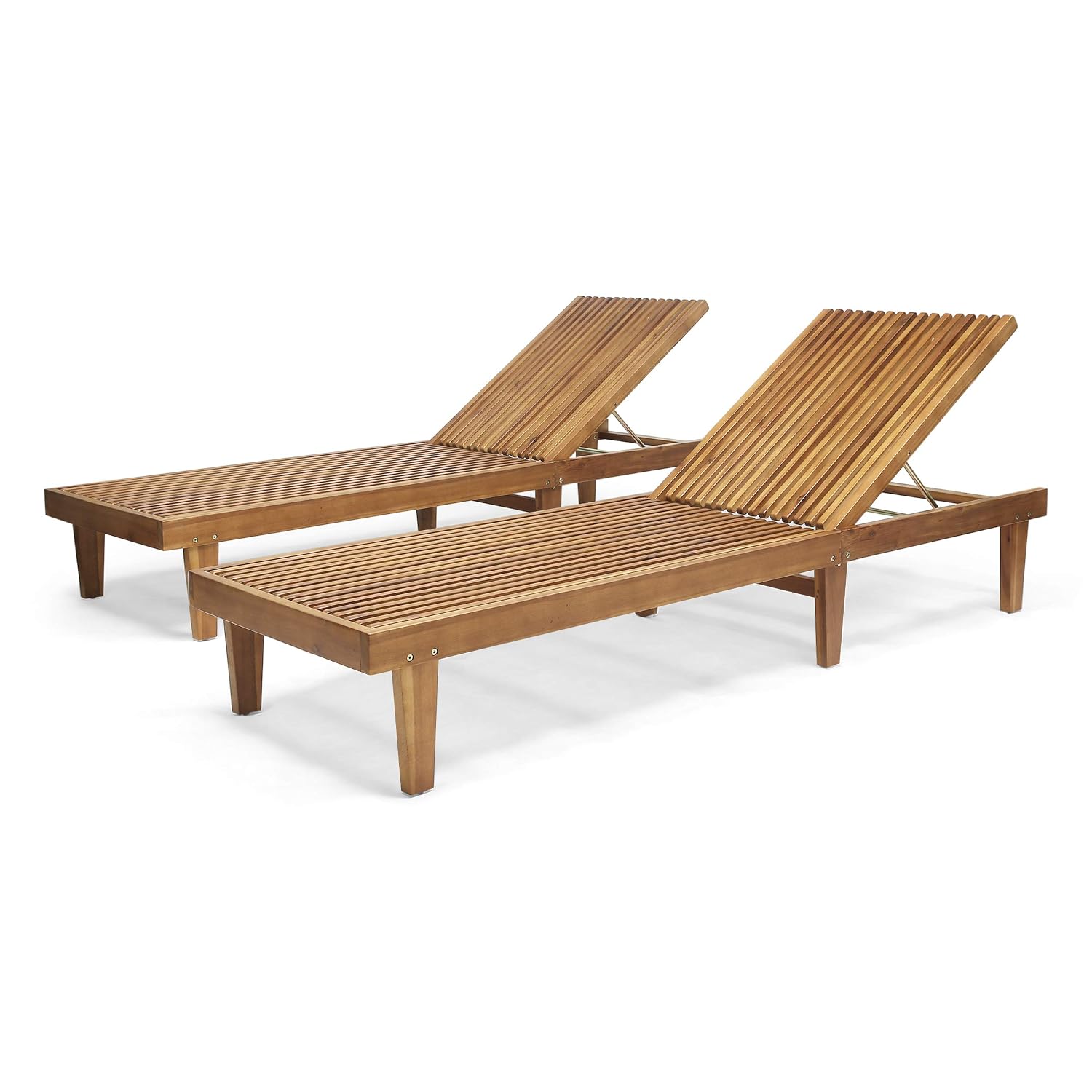 Zestaw 2 drewnianych leżaków o – Outdoor Furniture Teak Wood recenzja i cena