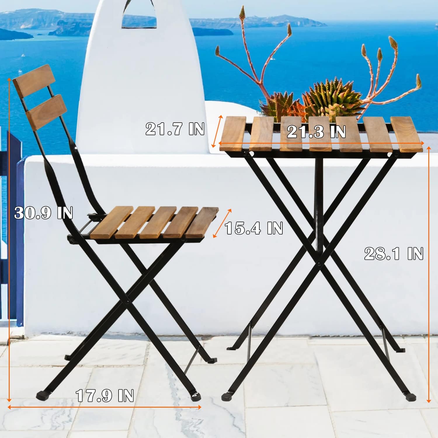 Naturalny drewniany 3-częściow – Outdoor Furniture Wooden recenzja i cena