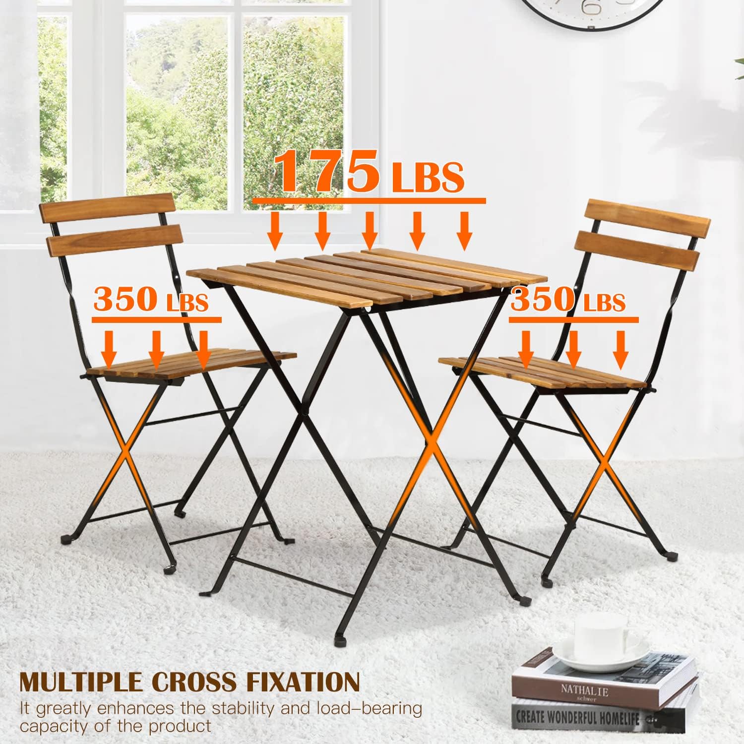 Naturalny drewniany 3-częściow – Outdoor Furniture Wooden recenzja i cena
