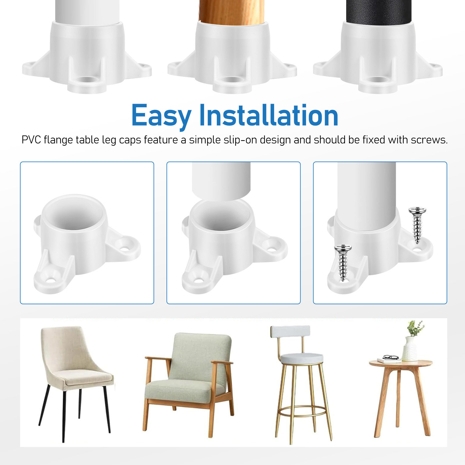 12 szt. Zaślepek na nogi mebli – Outdoor Furniture Leg Protectors recenzja i cena