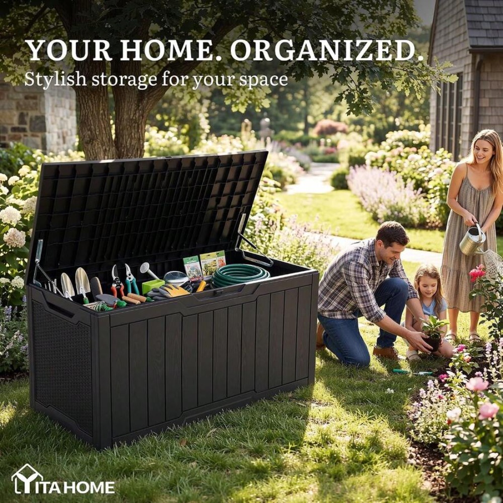 100-galonowy duży wodoodporny  – Outdoor Furniture With Storage recenzja i cena