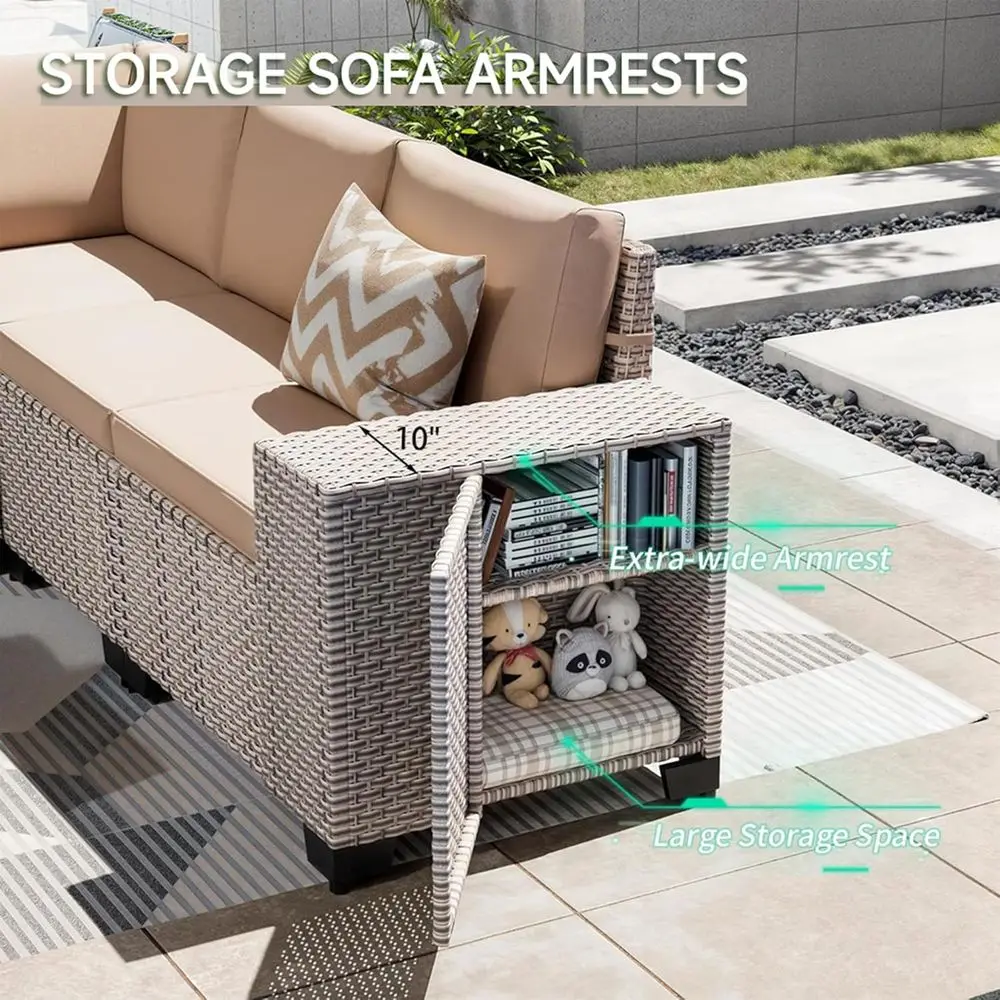 7-częściowy zestaw mebli ogrod – Outdoor Furniture Set With Fire Pit recenzja i cena