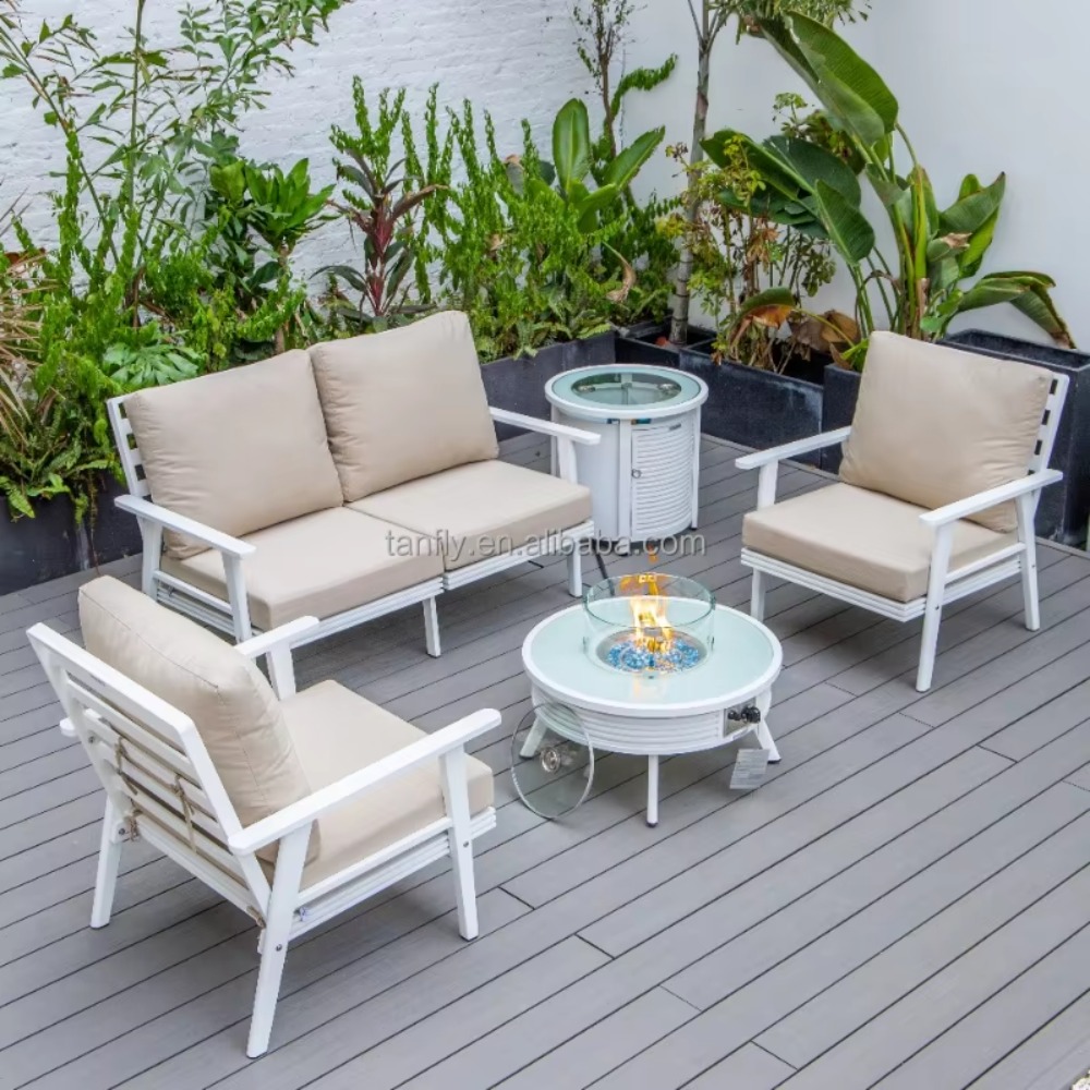 Zestaw mebli ogrodowych do wil – Outdoor Furniture Set With Fire Pit recenzja i cena