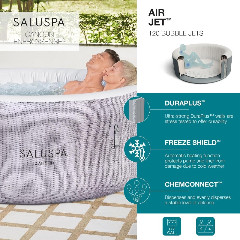 Nadmuchiwana wanna z hydromasa – Inflatable Hot Tub recenzja i cena