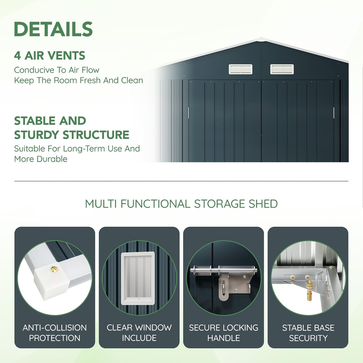 Stalowy schowek ogrodowy 10x12 – Outdoor Furniture With Storage recenzja i cena