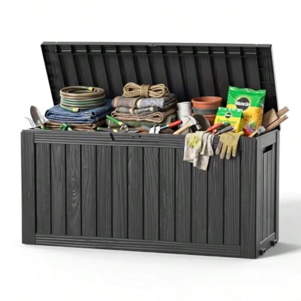 90-galonowy wodoodporny, zamyk – Outdoor Furniture With Storage recenzja i cena